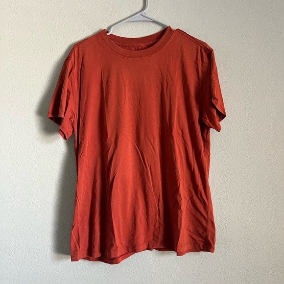 LULULEMON rust orange All Yours Tee size 8 - Picture 1 of 3